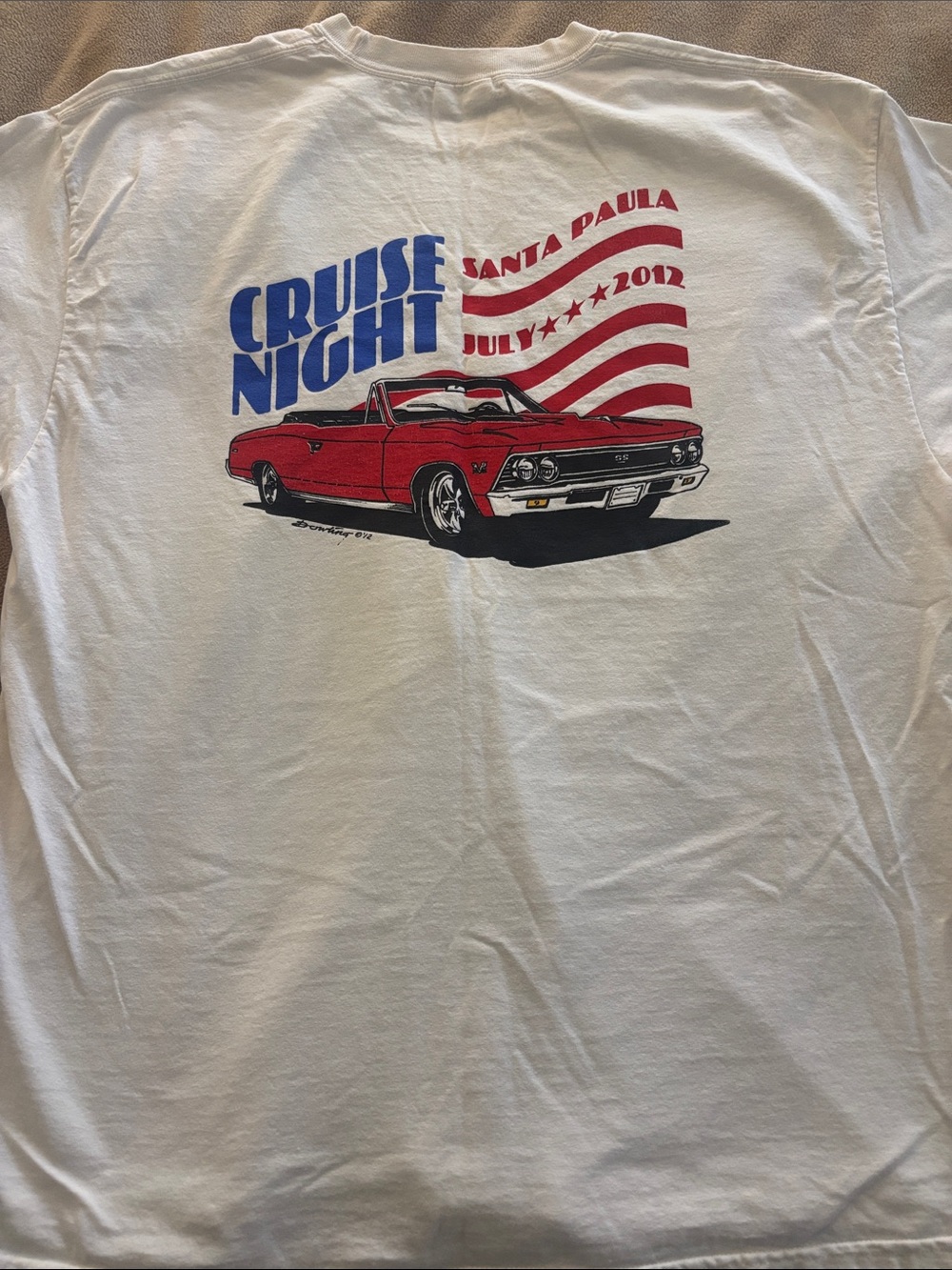Fantastic July 2012 Santa Paula California CRUISE NIGHT Unisex Chevrolet Shirt